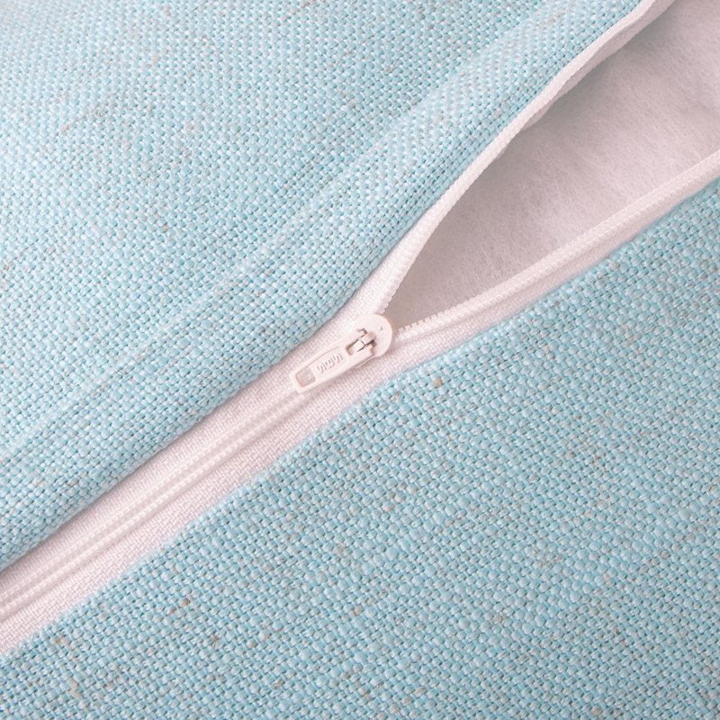 Phantoscope Light Blue Linen Tassel Farmhouse Throw Pillow 18x18 Set of 2