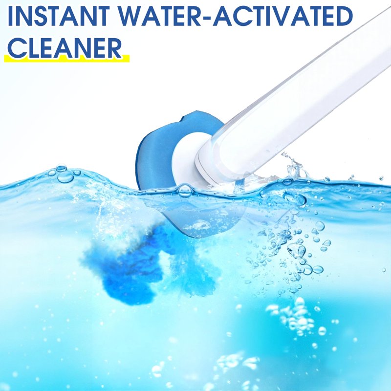 Toilet Wand with 16 Disposable Refills and Storage Caddy – Deep Cleaning & Sanitary Bathroom Brush Set