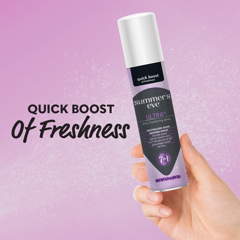 Daily Feminine Deodorant Spray - pH-Balanced & Hypoallergenic, 2 oz