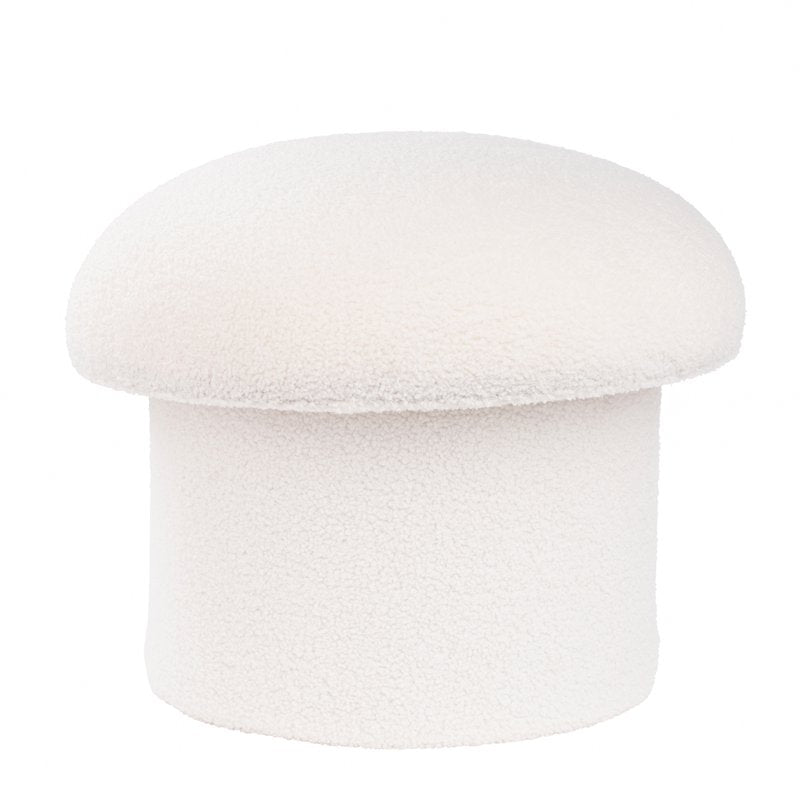 Upholstered Mushroom Storage Ottoman with Hidden Compartment