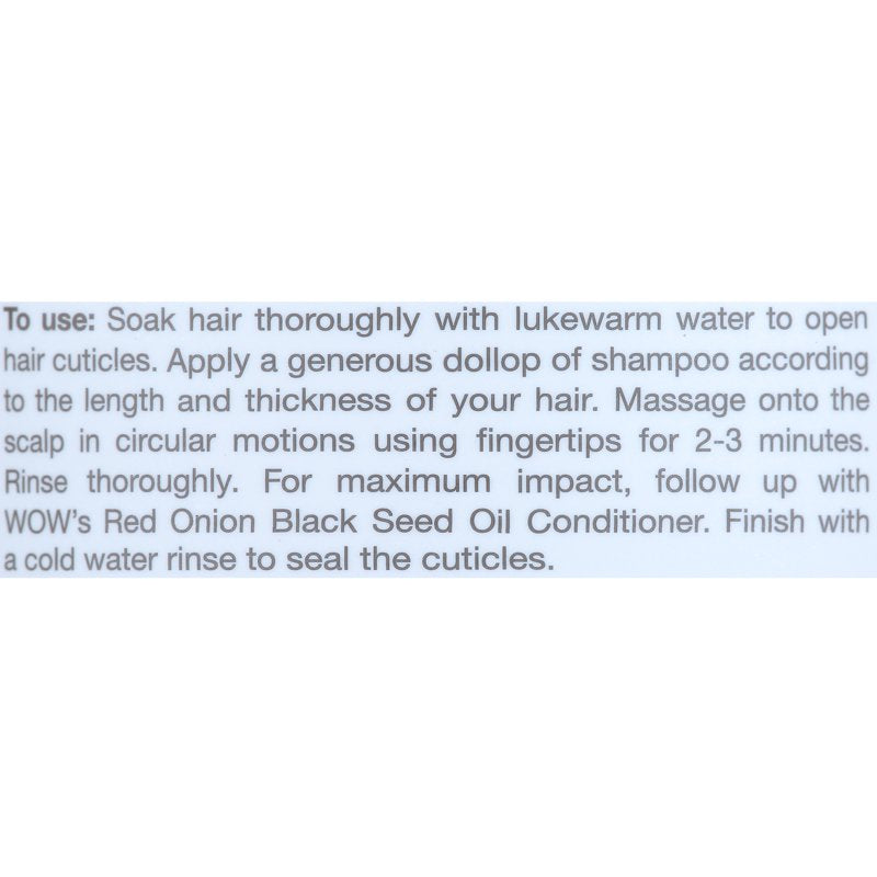 Red Onion Black Seed Oil Shampoo for Hair Growth, Shine & Frizz Control