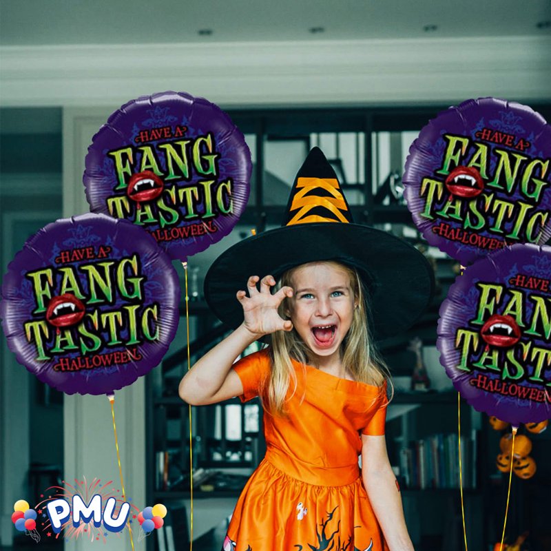 Fangtastic Halloween 18 Inch Mylar Foil Balloon - 25 Pack - Brand PMU