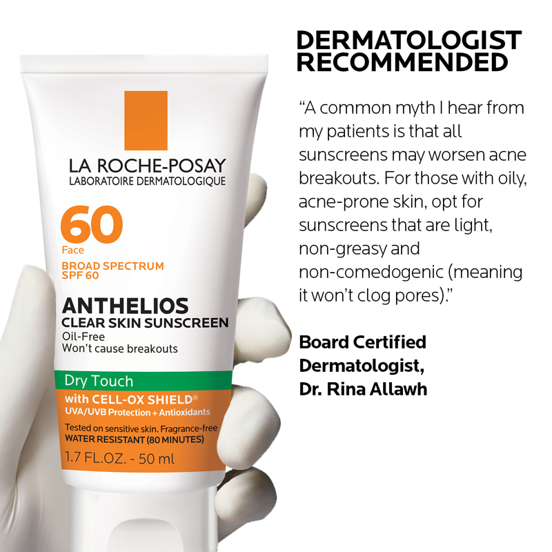 Oil-Free Face Sunscreen SPF 60 - Matte Finish for Oily & Acne-Prone Skin