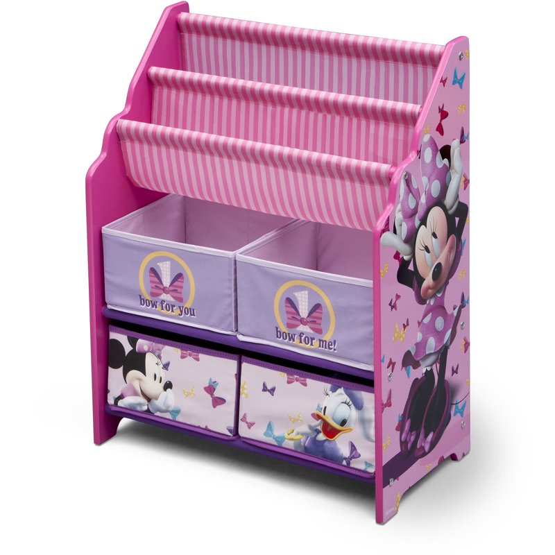 Minnie Mouse Book & Toy Organizer - Colorful Storage Solution