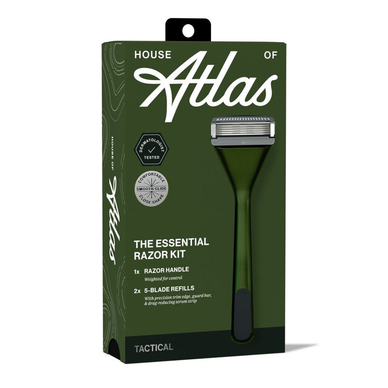 Essential Razor Kit - 5-Blade Tactical Razor with Trimmer