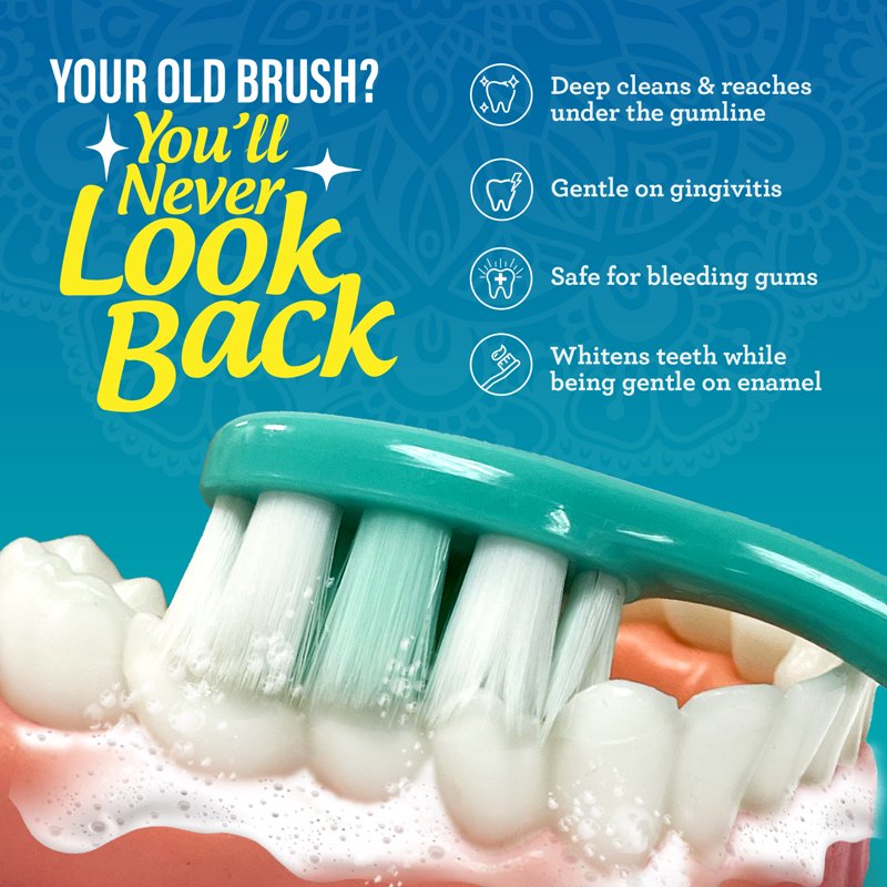Ultra-Soft Bristle Toothbrush for Sensitive Gums - Ergonomic Oral Care