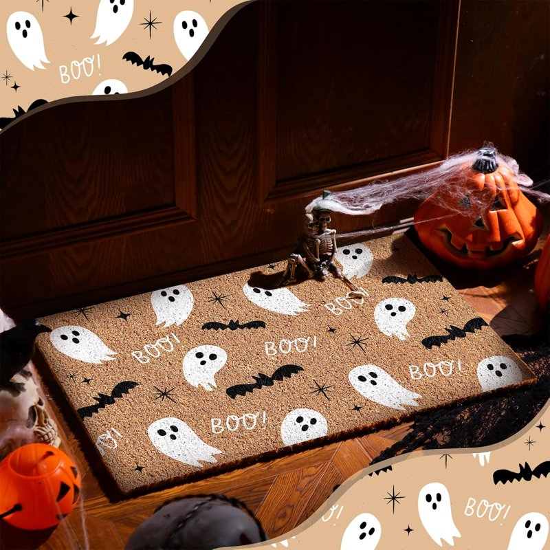 Halloween Doormat Ghost Welcome Door Mat - 16 x 24 Inch A