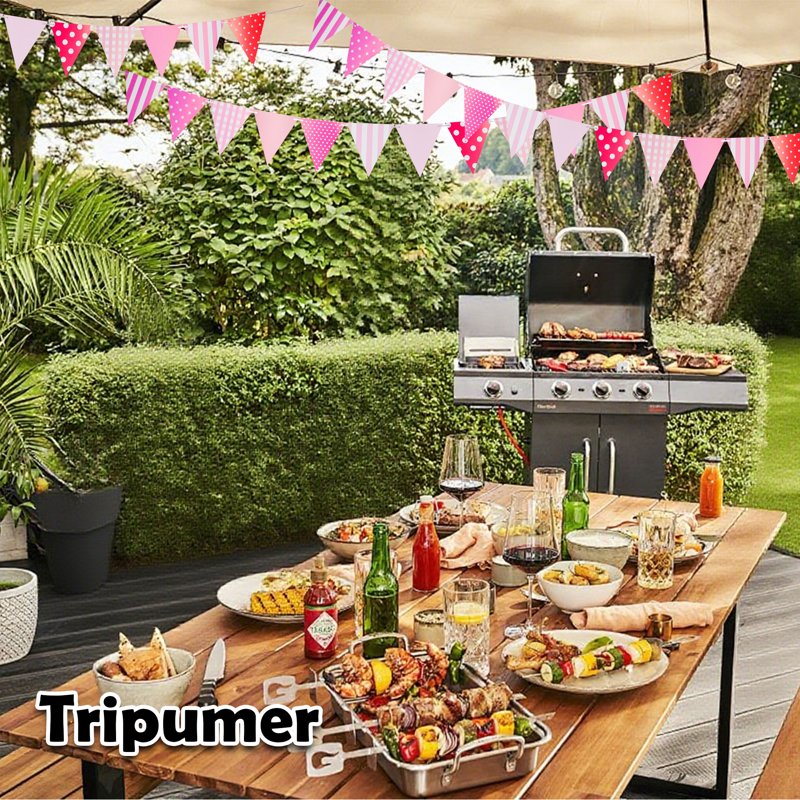 Red Love Pennant Banner String - 164ft, 120 Flags for Birthday & Events - Variation of THIS listing