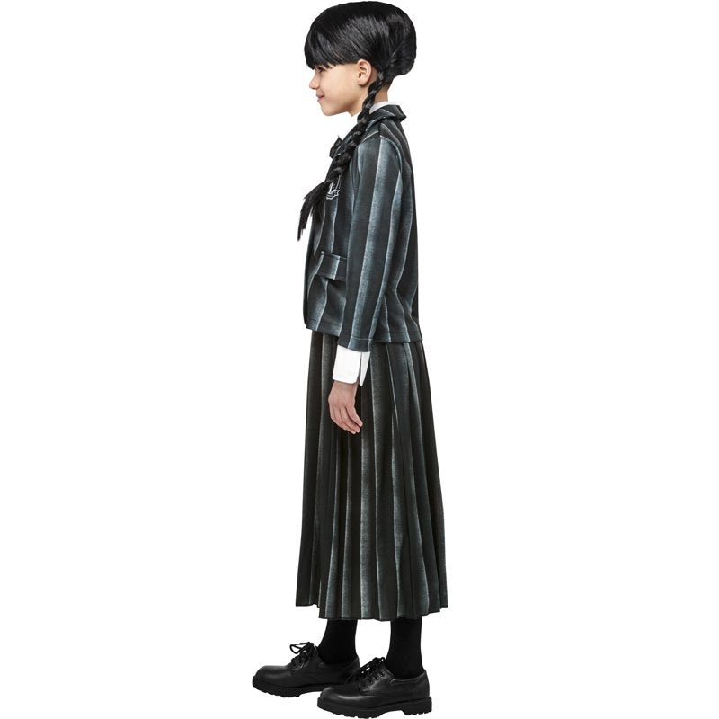 Girls Wednesday Addams Nevermore Academy Costume Set - Size 14-16