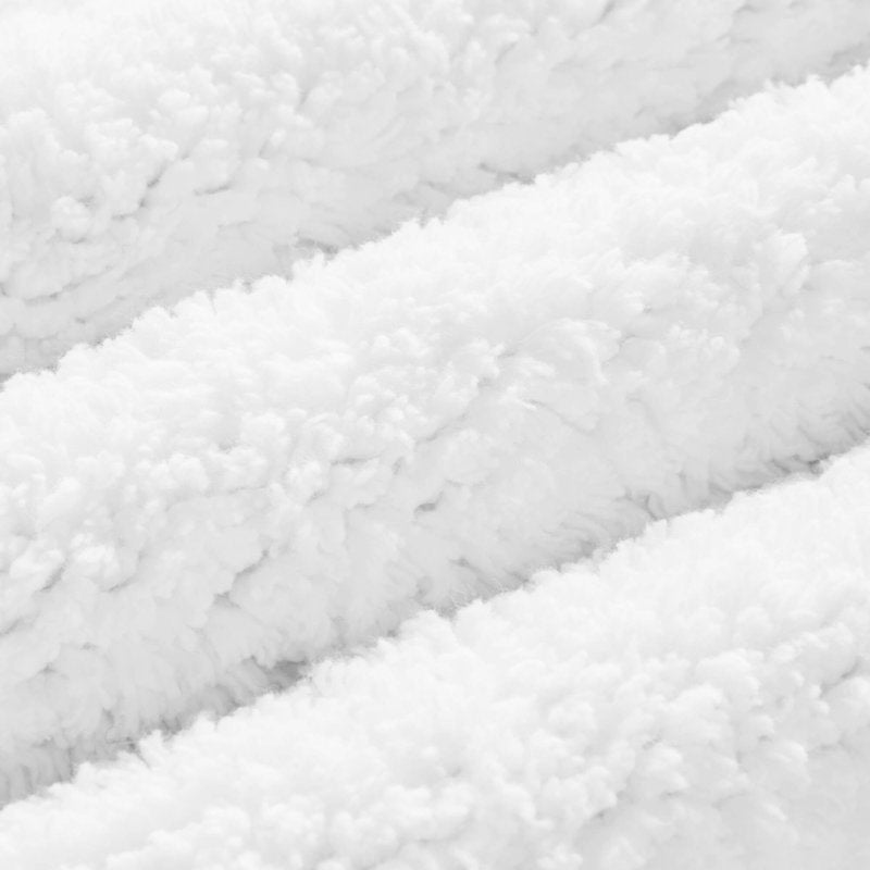 White Reversible Cotton Bath Rug 24x60 Inch 3000 GSM Ultra Plush Reversible Bathroom Mat