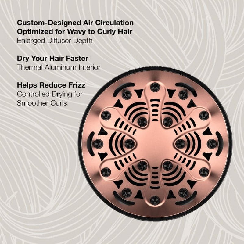 Curly Hair Diffuser for Enhanced Curls - Custom Designed for The Curl Collective Dryer