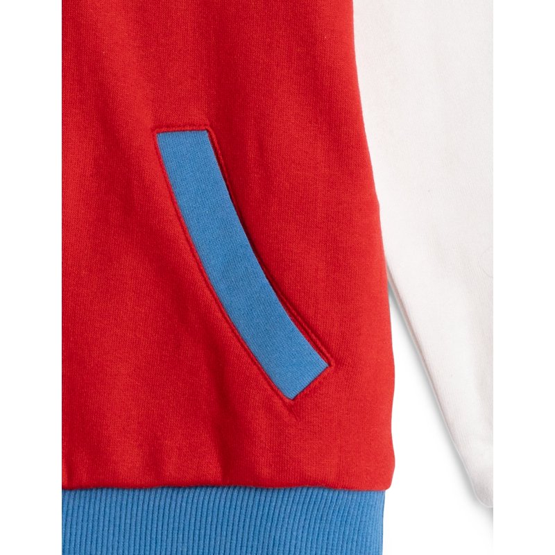 Kids Paw Patrol Ryder Fleece Half Zip Sweatshirt - Colorblock Toddler to Big Kid, Red White Blue 3T