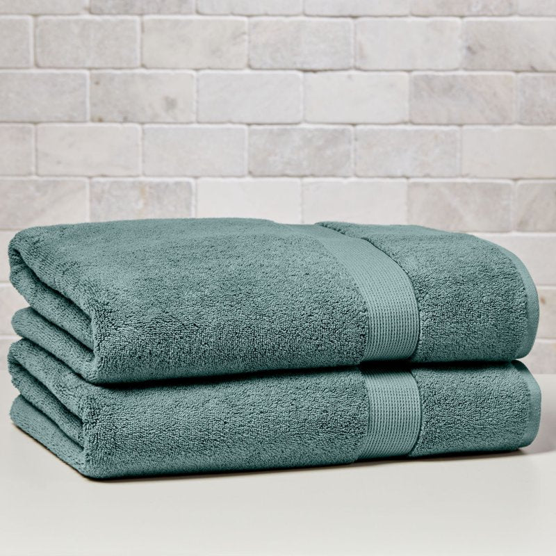 Better Homes & Gardens Signature Soft Cotton Bath Sheet - Nimbus Blue - 34 x 64 Inches