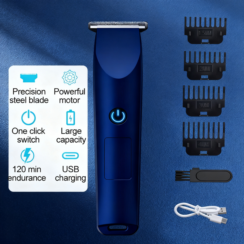 Electric Hair Clippers & Beard Trimmer - Wet/Dry Use, Rechargeable
