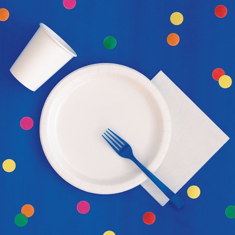 Blue Rectangular Plastic Table Cover - 54 x 108 Inch, Single