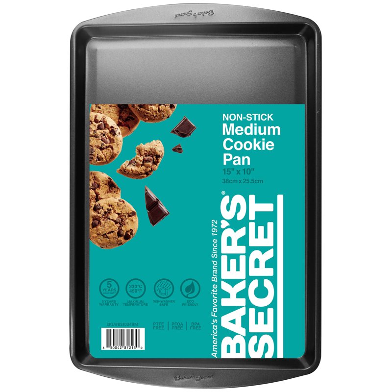 Baker's Secret Nonstick Medium Cookie Sheet - 3 Pack, 15x10 Inches