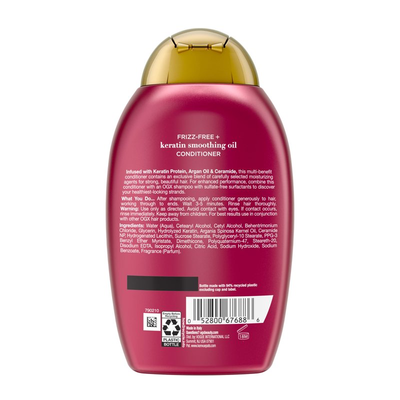 Frizz-Free Keratin Smoothing Oil Conditioner - Single Pack