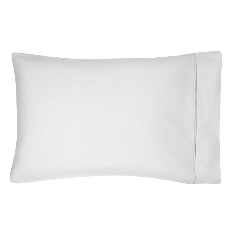 King Size Percale Pillowcases 300 Thread Count Cotton - Gypsum Silver, 2 Pack