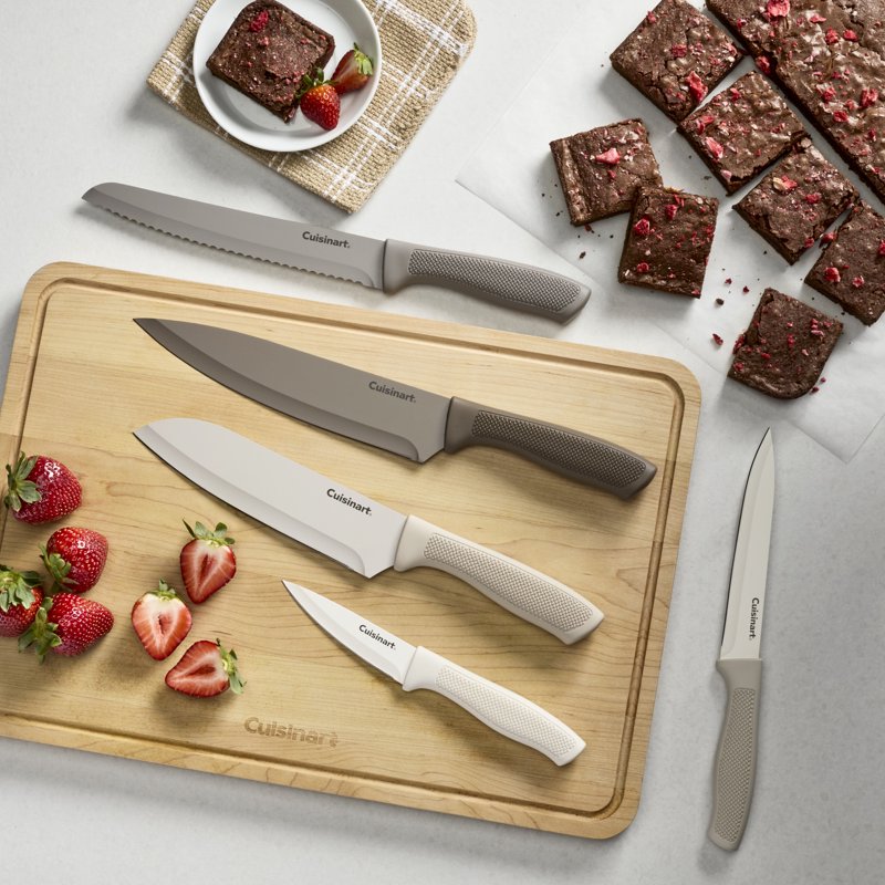 Ceramic Coated 10-Piece Knife Set - Color-Coded Kitchen Cutlery