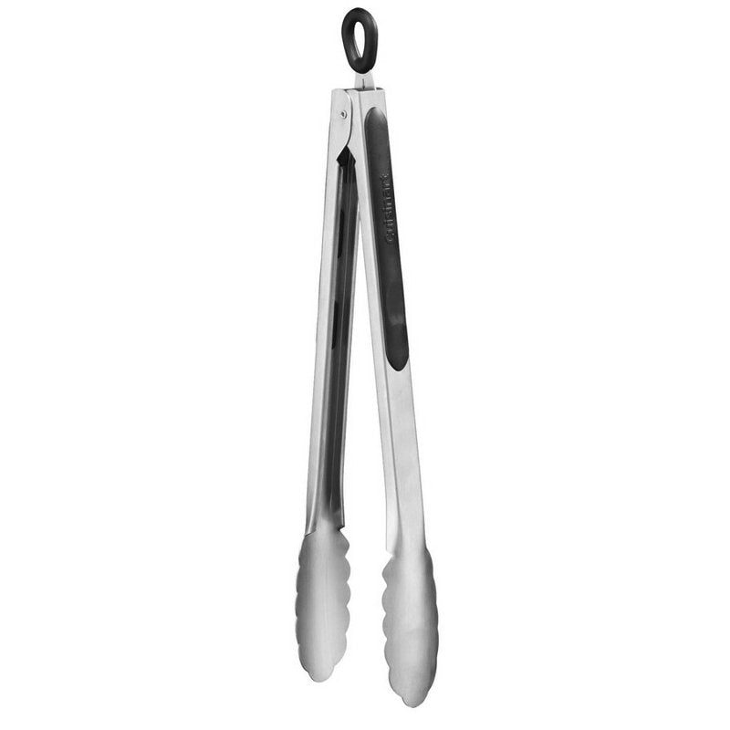 12-Inch Stainless Steel Food Tongs with Silicone Handle