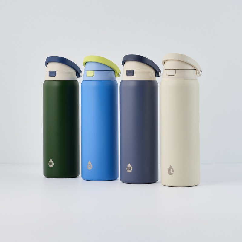 32oz Stainless Steel 2-in-1 Water Bottle with Straw & Chug Lid - Neon Blue
