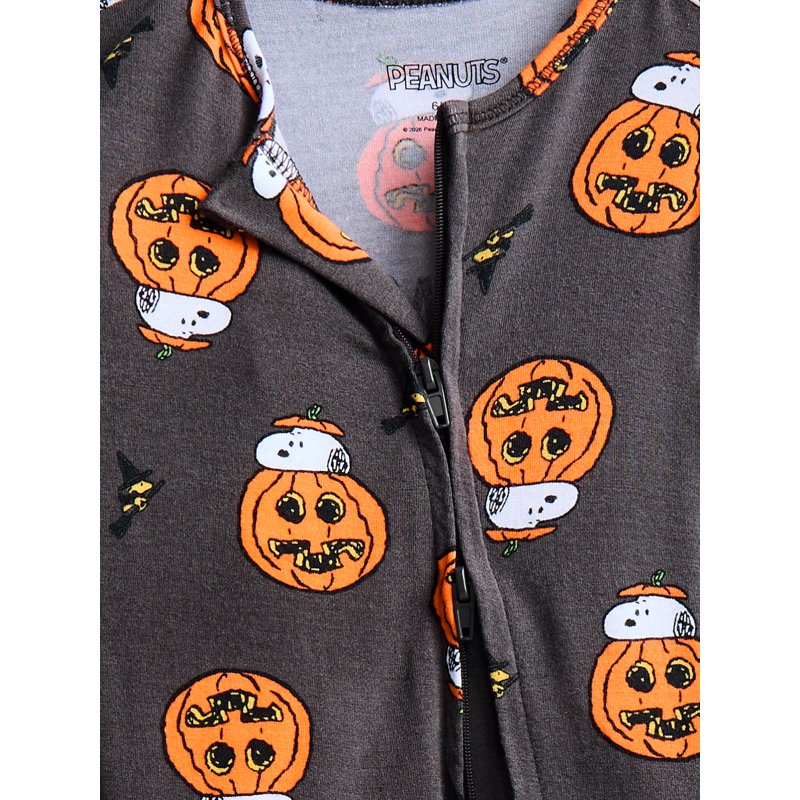 Snoopy Baby Boys Halloween Sleep Footed Onesie - 0-3 Months