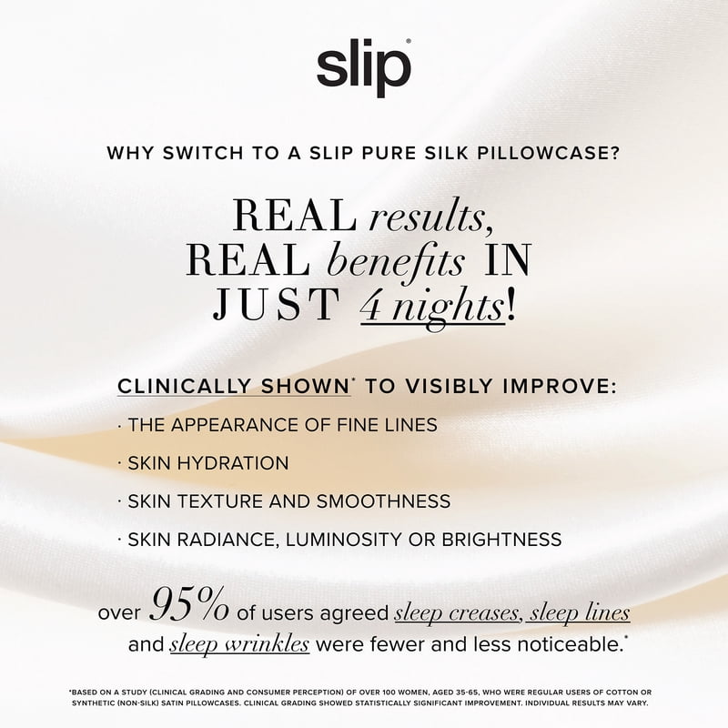 Slip Pure Silk Pillowcase - King Size, Black, 360 Thread Count