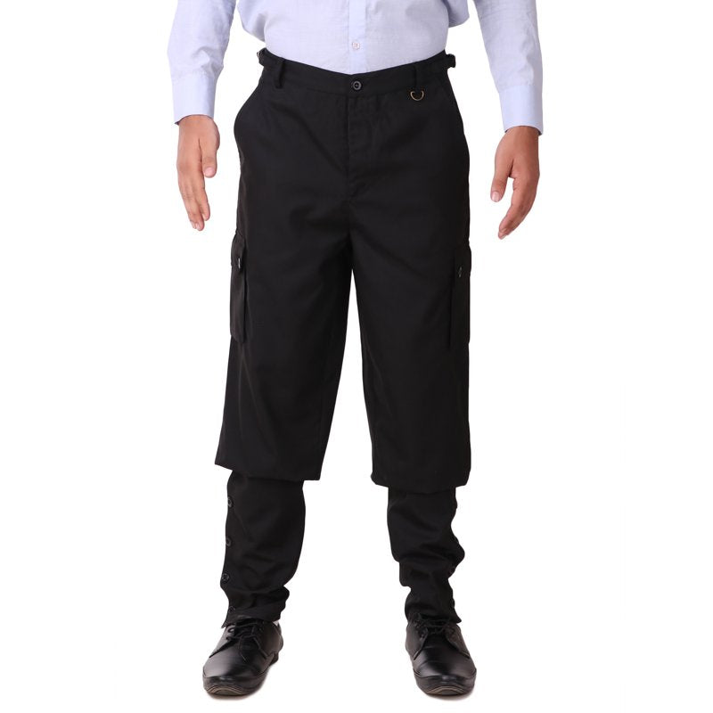Men's Victorian Steampunk Airship Pants Costume - Black, S