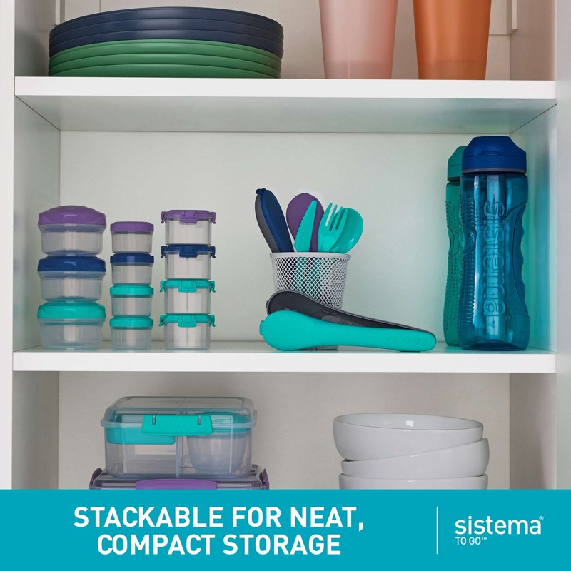 Mini Travel Snack Containers - Sistema To Go Round Mini Bites 3-Pack
