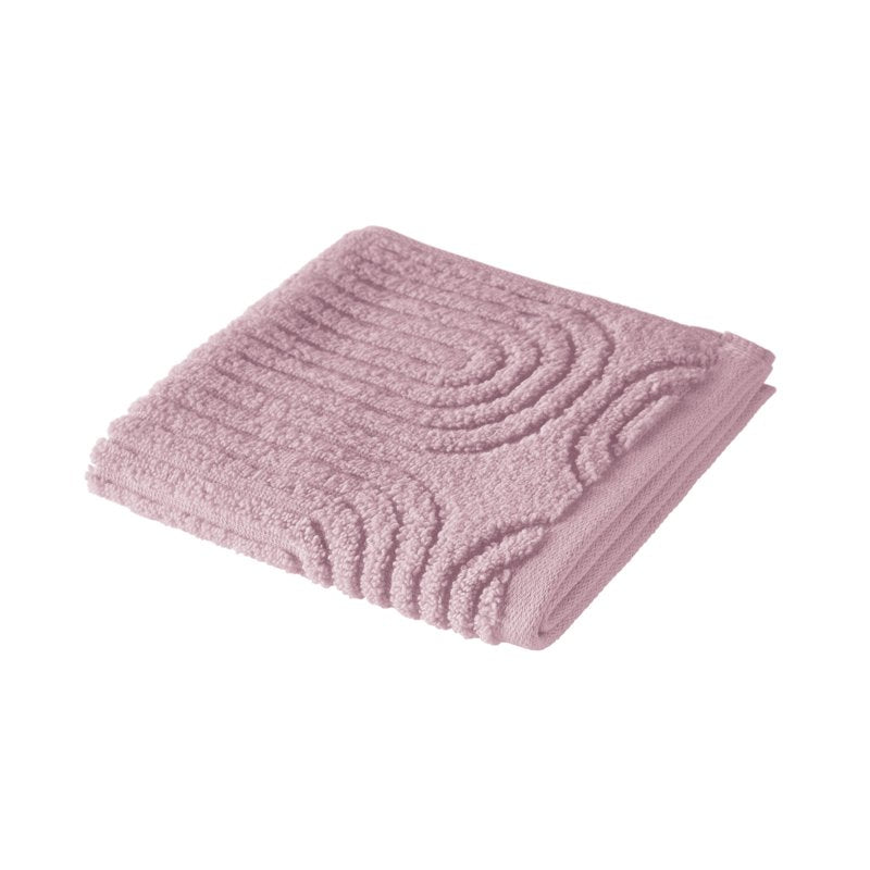 Rose Pink Textured Cotton Washcloth - 13x13 Inches, Drew Barrymore