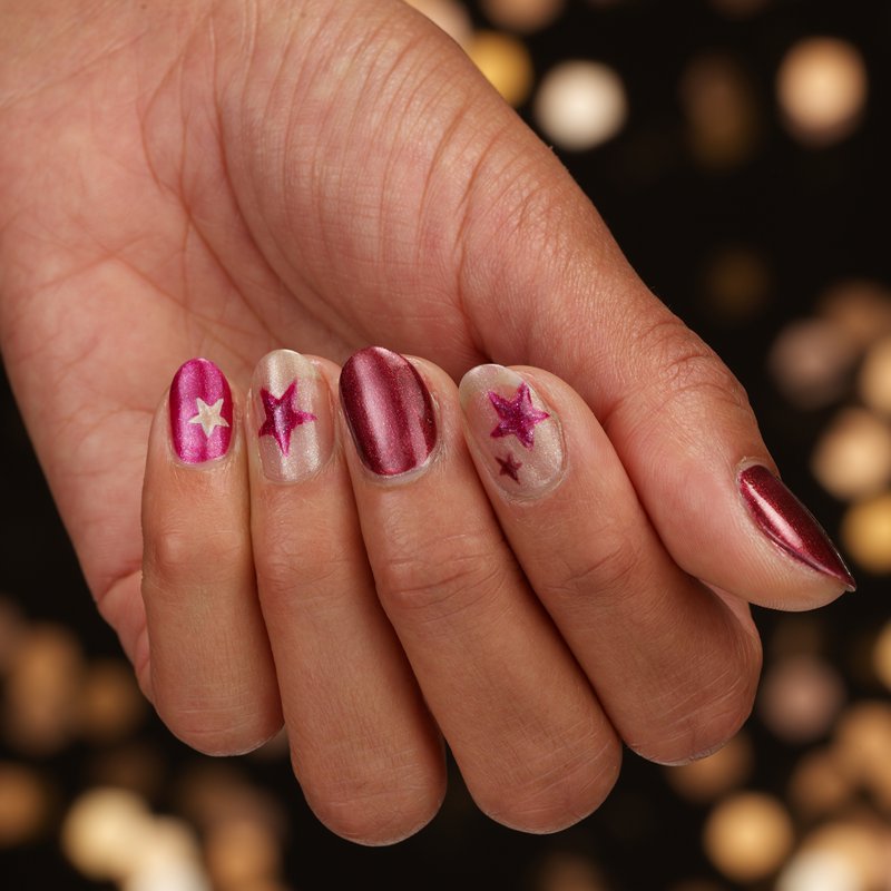 Miracle Gel Holiday Nail Polish Duo Set - Jolly Holly & Shiny Top Coat