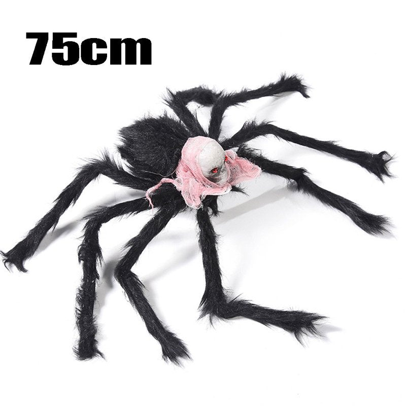 Red Halloween 30-Inch Large Spider with Skeleton Face Yard Decor for Indoor Outdoor Haunted House Party - Variation of THIS listing