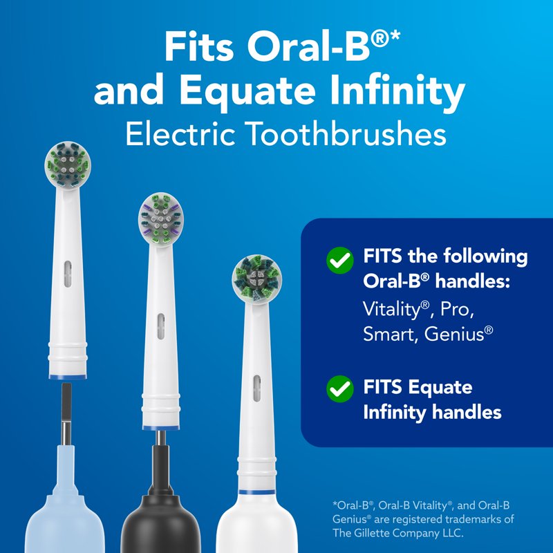 EasyFlex Total Power Electric Toothbrush Replacement Heads - 2 Count
