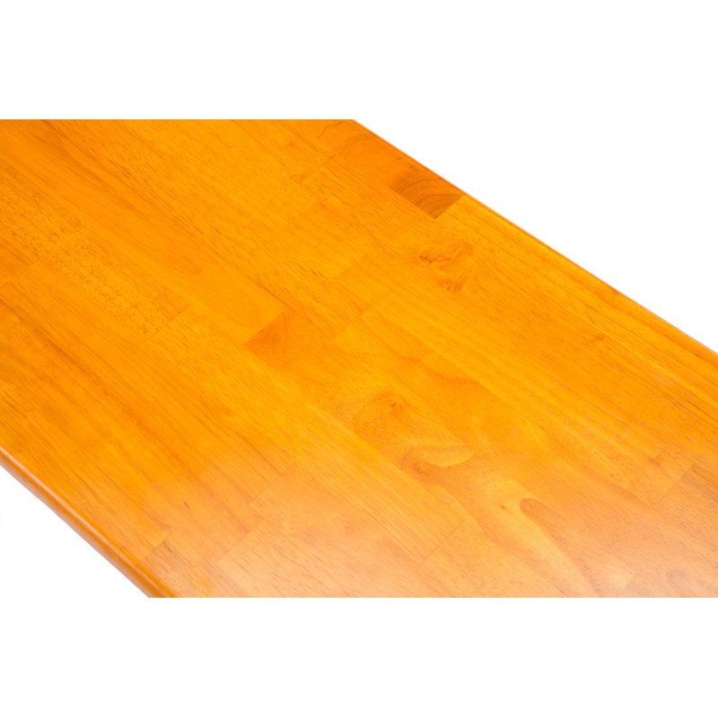 Shaker Dining Bench - Eco-Friendly Rubberwood, Oak Finish