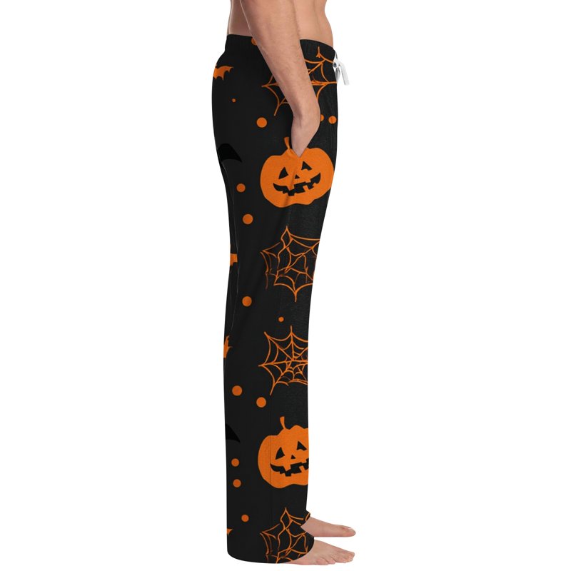 Men's Halloween Printed Pajama Pants - Saffron 2XL Lounge Sleepwear