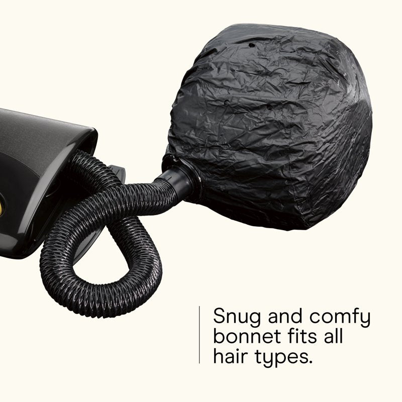 Soft Bonnet Hair Dryer with Ionic Technology - 4 Heat Settings