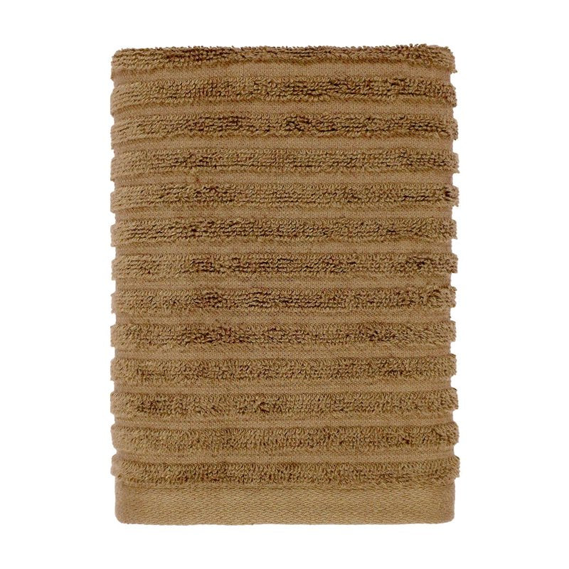 PowerLoft AIRRICH 6-Piece Bath Towel Set - Dark Caramel Stripe