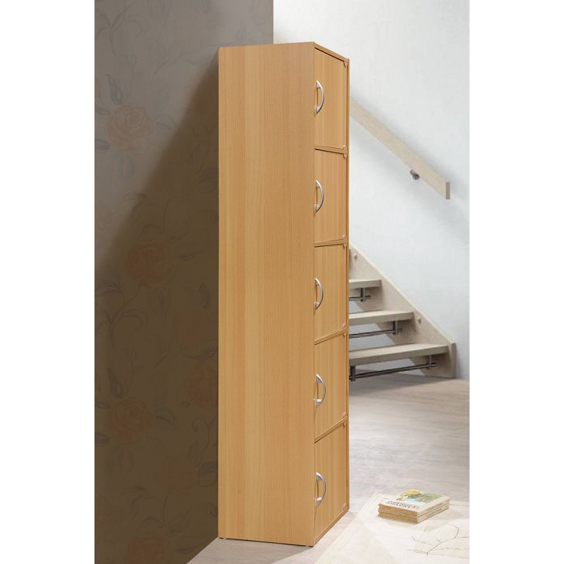 Multipurpose 5-Shelf Cabinet for Home & Office Storage