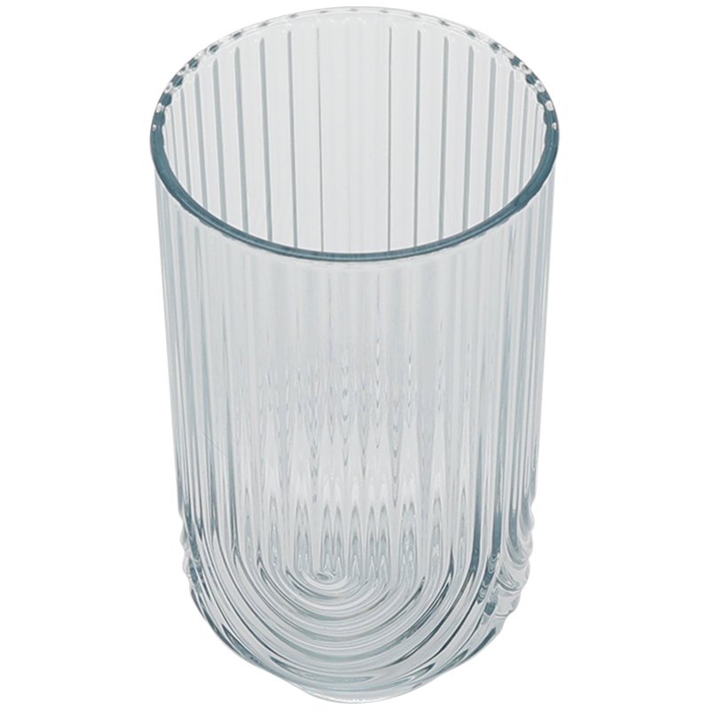 21-Ounce BPA-Free Teal Tritan Tall Ribbed Arch Tumbler - Single