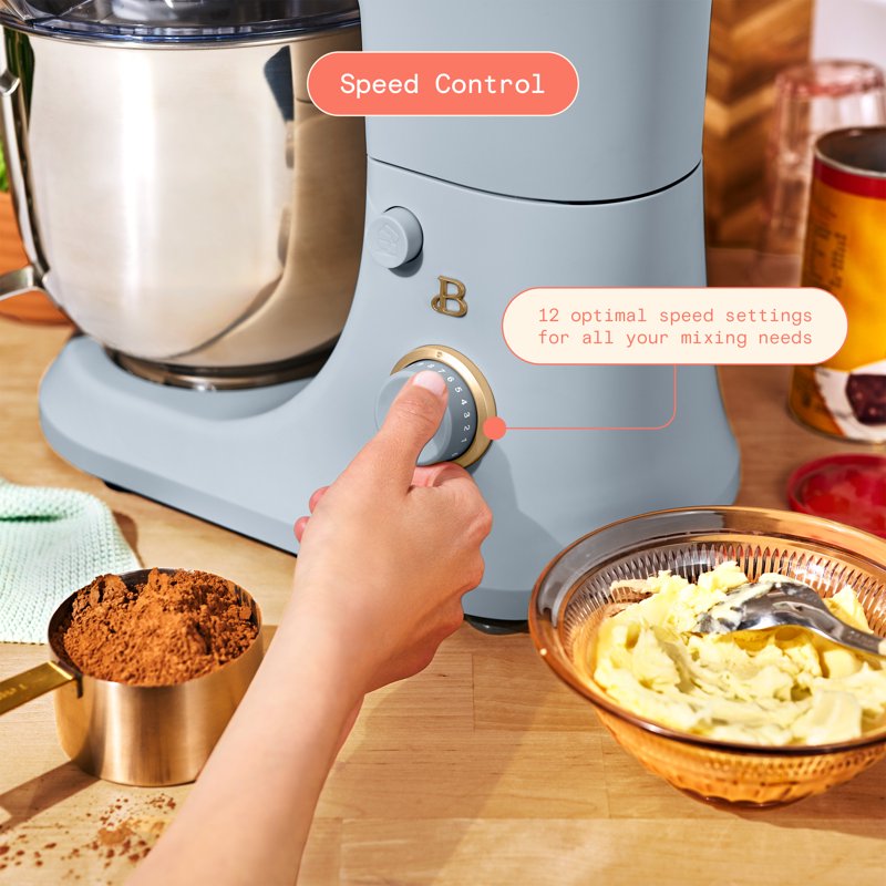 6 Qt Tilt-Head Stand Mixer with Attachments - Cornflower Blue
