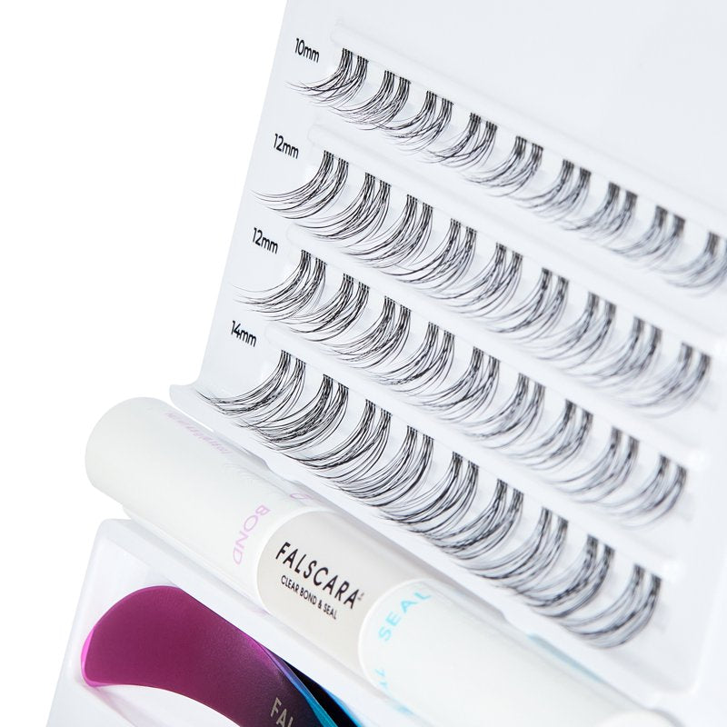 Clear Band DIY Lash Extension Kit - 36 Natural Volume Lash Clusters