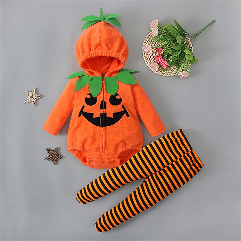 Toddler Halloween Pumpkin Costume 2-Piece Set - 6-12 Months
