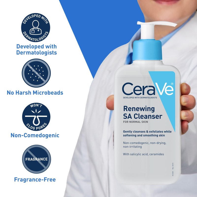 Renewing Salicylic Acid Foaming Gel Face Wash - Exfoliating Skin Cleanser
