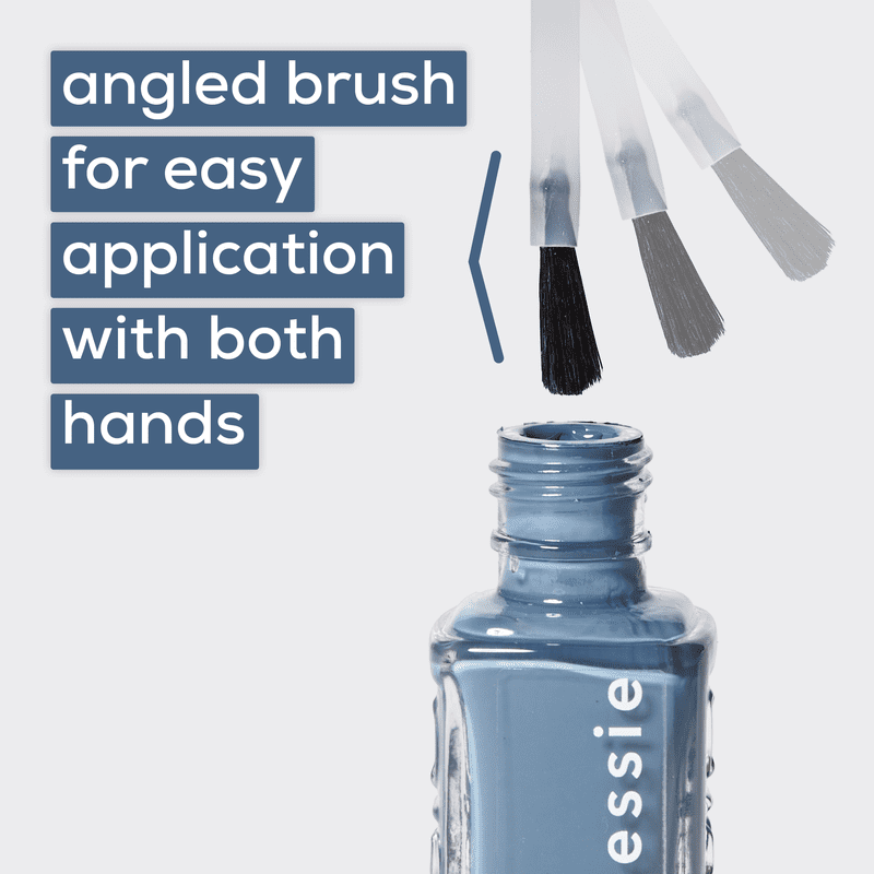 Quick Dry Nail Polish - 1-Step Fast Drying Formula with Angled Brush
