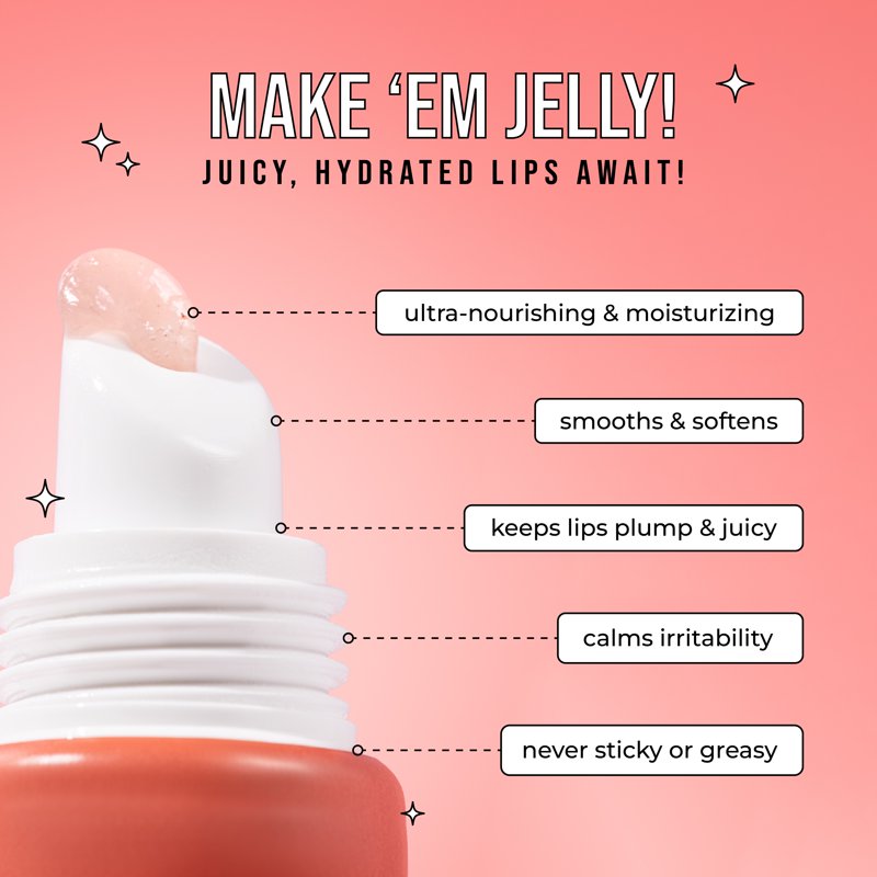 Watermelon Sheer Lip Jelly Treatment - Ultra-Hydrating Lip Balm