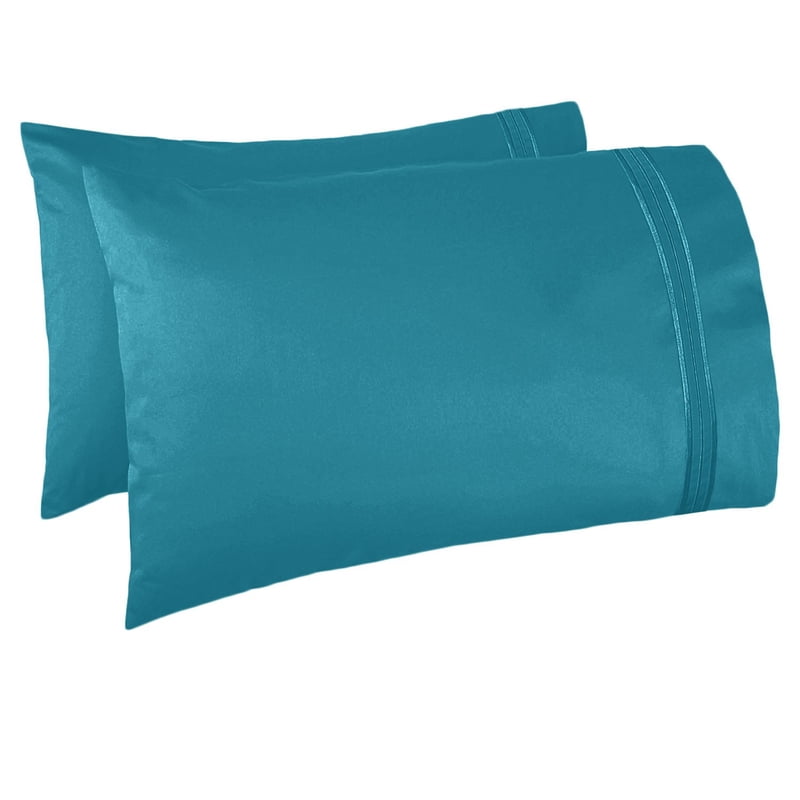 Twin Bed Sheet Set with Extra Pillowcases - 1800 Collection Teal
