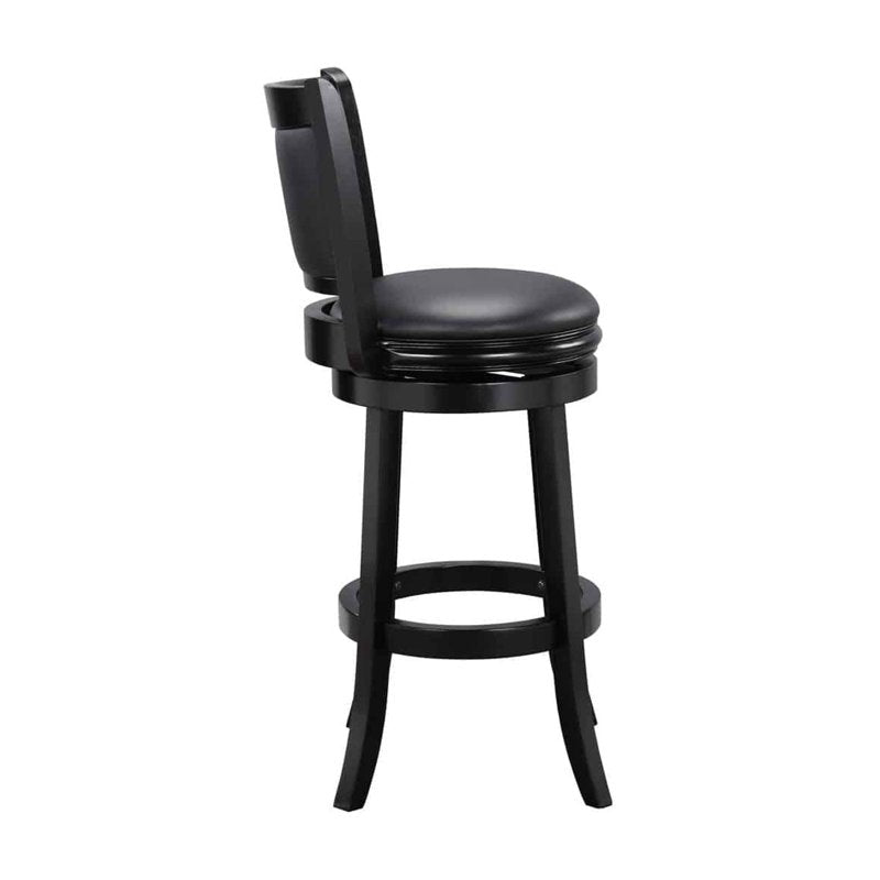Swivel Bar Stool - Eco-Friendly Rubberwood - Ebony