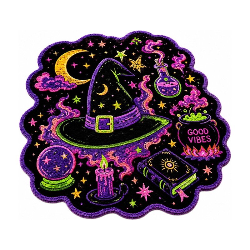 Halloween Front Door Mat Outdoor Indoor Entryway Rug - B Variation