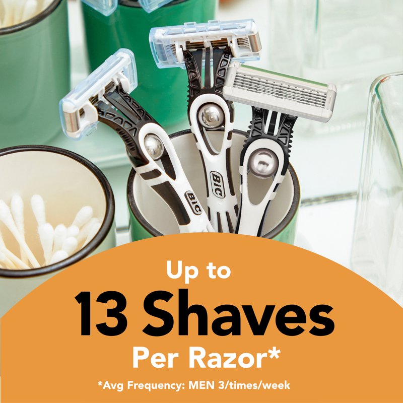 BIC Flex 5 Sensitive Disposable Razors for Men - 2 Count