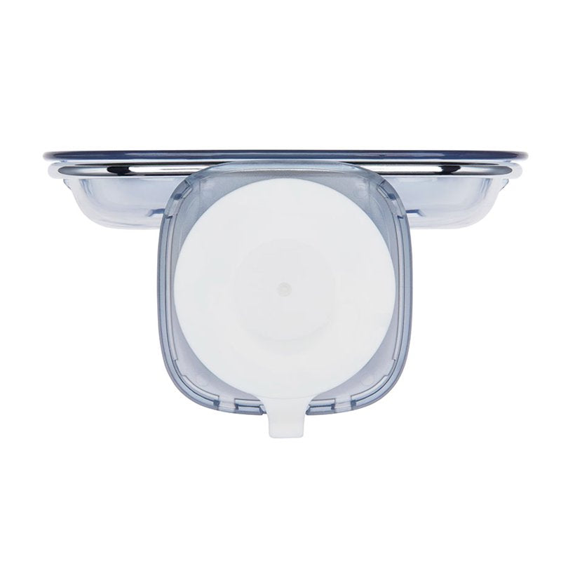 OXO StrongHold Suction Soap Dish - Drainable Bathroom Soap Holder, 3.25 x 5.85 x 7.90 Inches